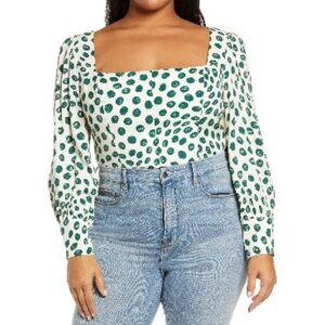 Reformation Calla Dot Top (plus size 18w)